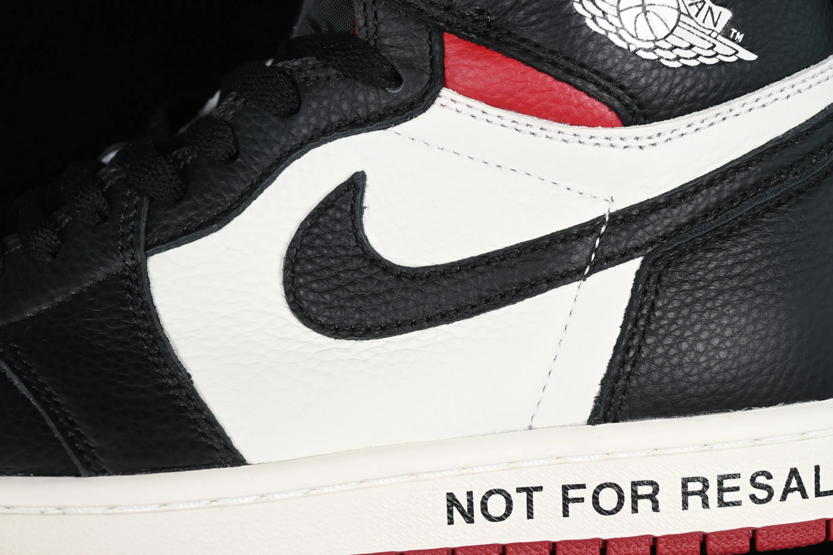 All categories Air Jordan Jordan series basketball shoes Air Jordan 1 High Air Jordan 1 Retro High OG NRG "Not For Resale" AJ1 No resale Black and white red toe 861428-106